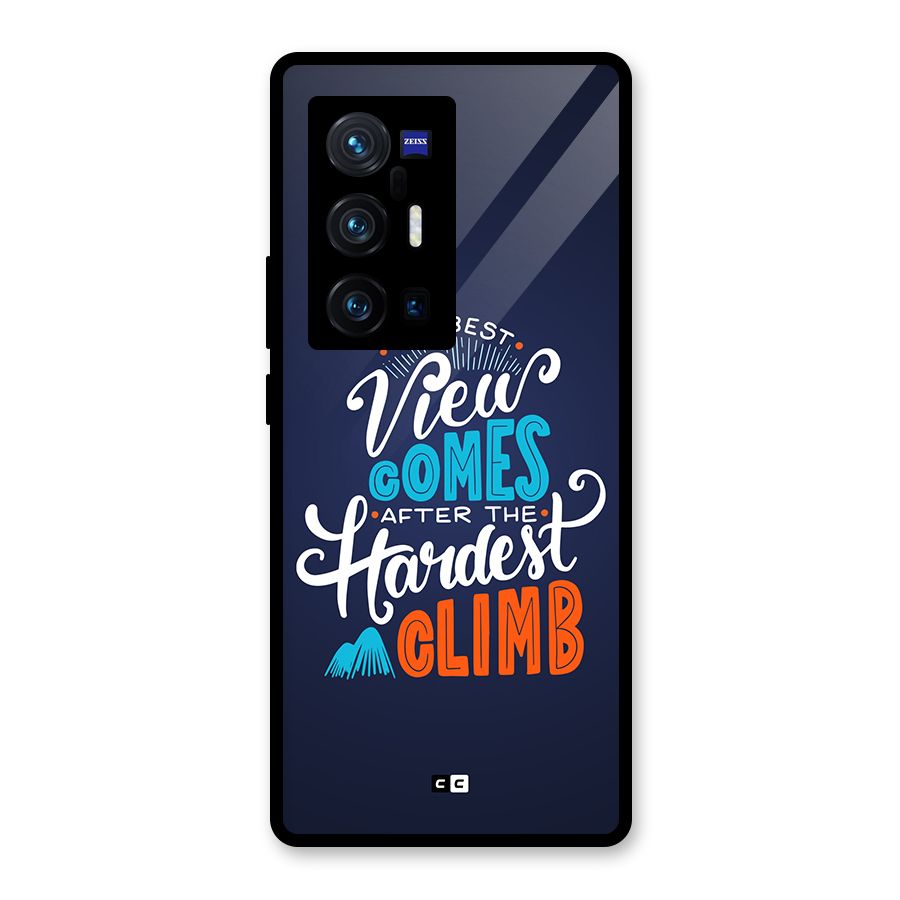 Hardest Climb Glass Back Case for Vivo X70 Pro Plus