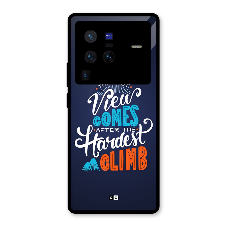 Hardest Climb Glass Back Case for Vivo X80 Pro