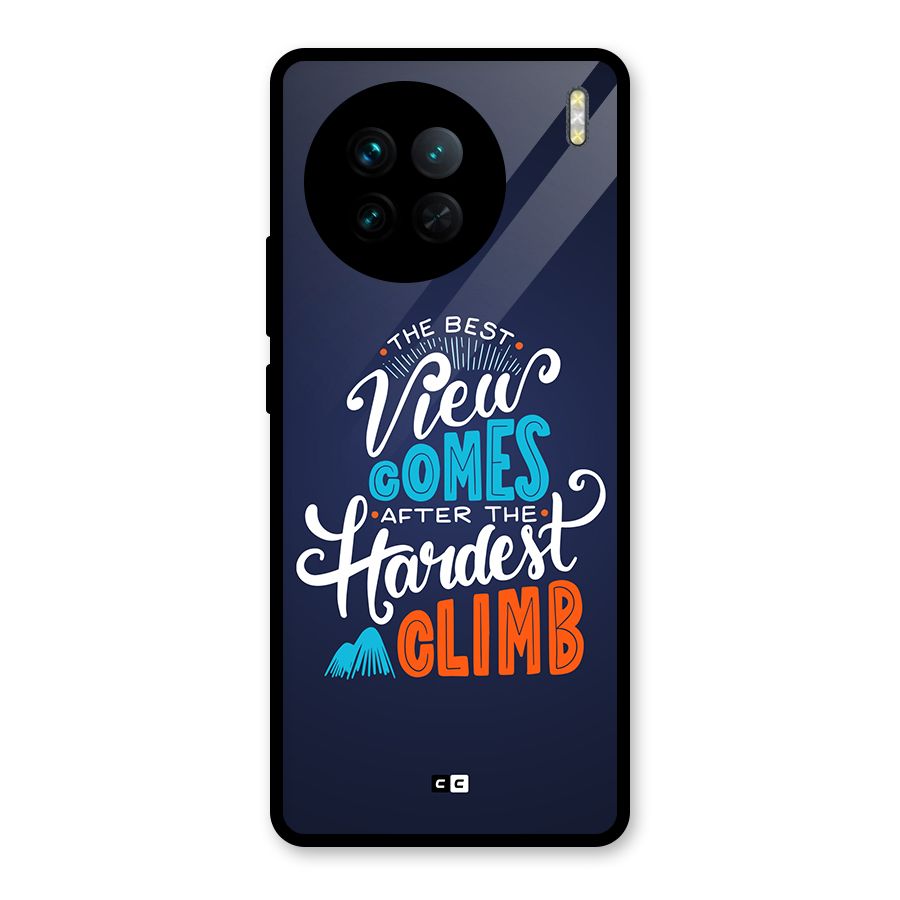 Hardest Climb Glass Back Case for Vivo X90