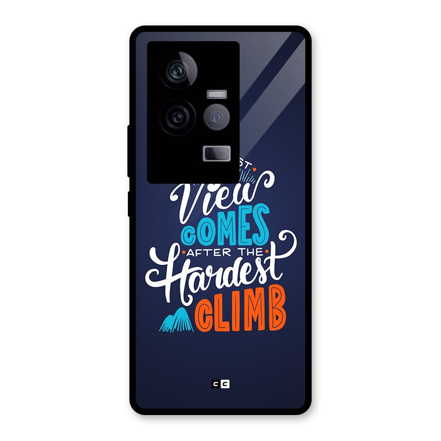 Hardest Climb Glass Back Case for Vivo iQOO 11 5G