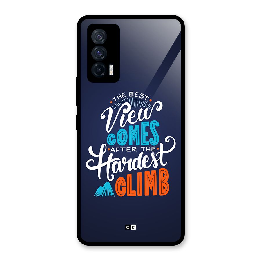 Hardest Climb Glass Back Case for Vivo iQOO 7 5G