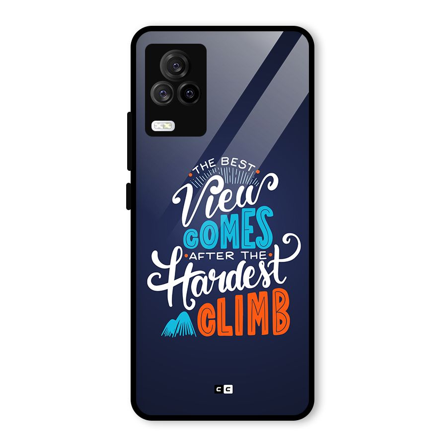 Hardest Climb Glass Back Case for Vivo iQOO 7 Legend 5G