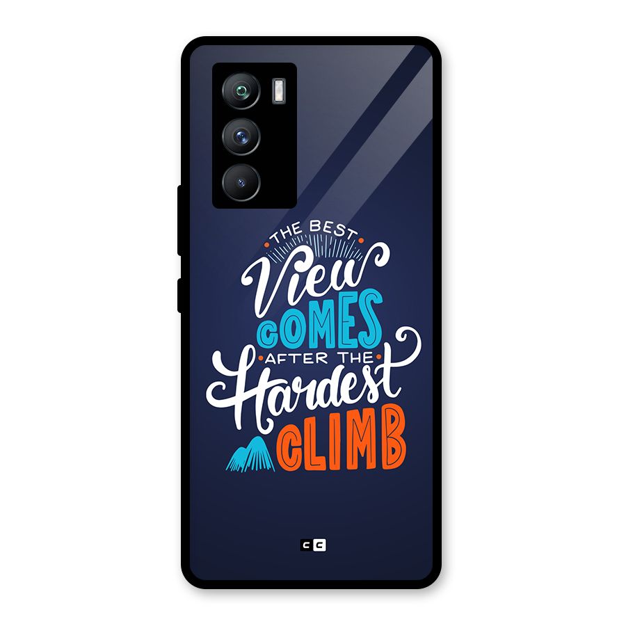 Hardest Climb Glass Back Case for Vivo iQOO 9 SE