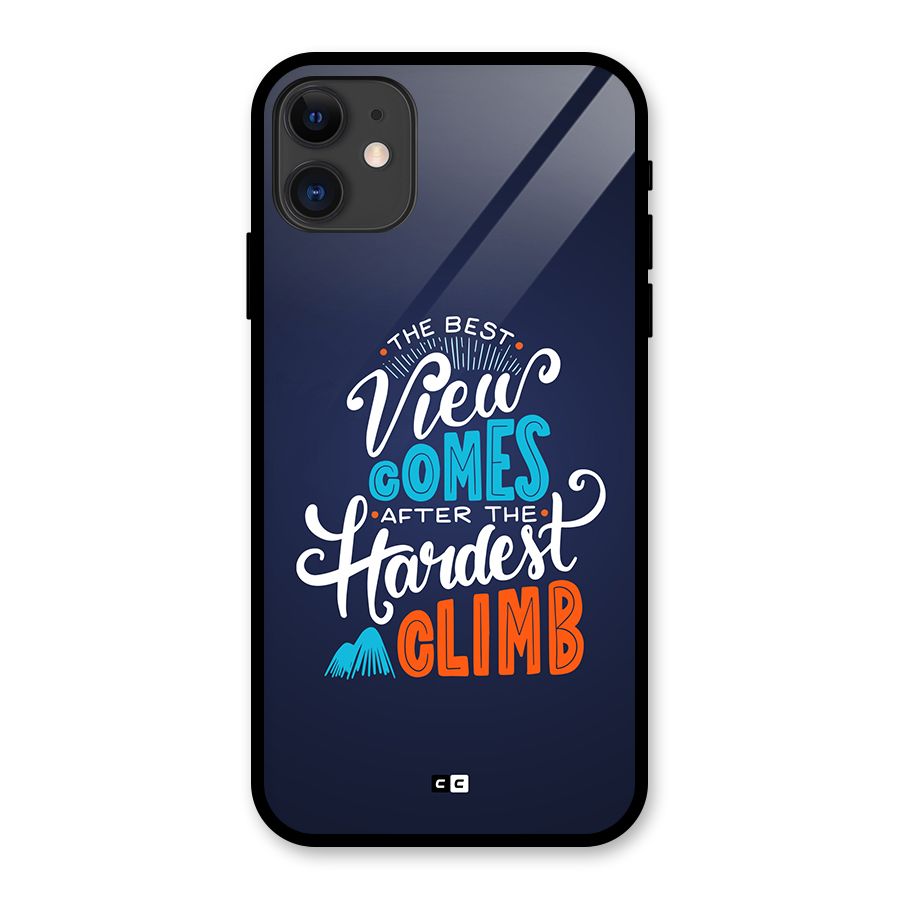 Hardest Climb Glass Back Case for iPhone 11