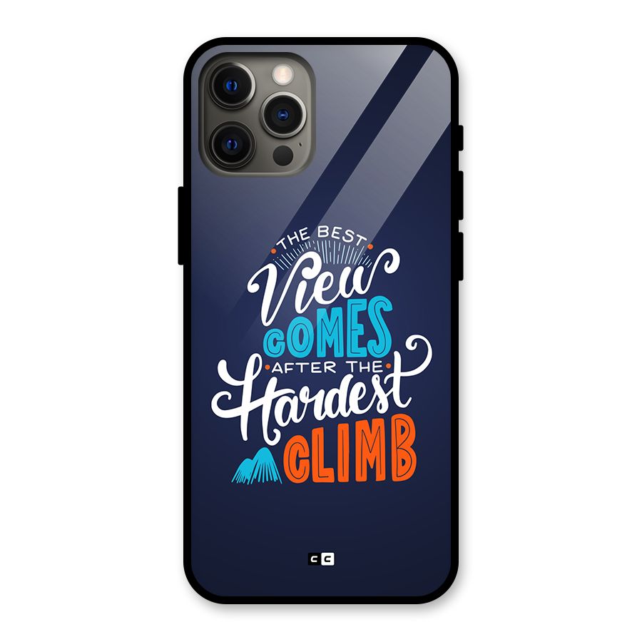 Hardest Climb Glass Back Case for iPhone 12 Pro Max