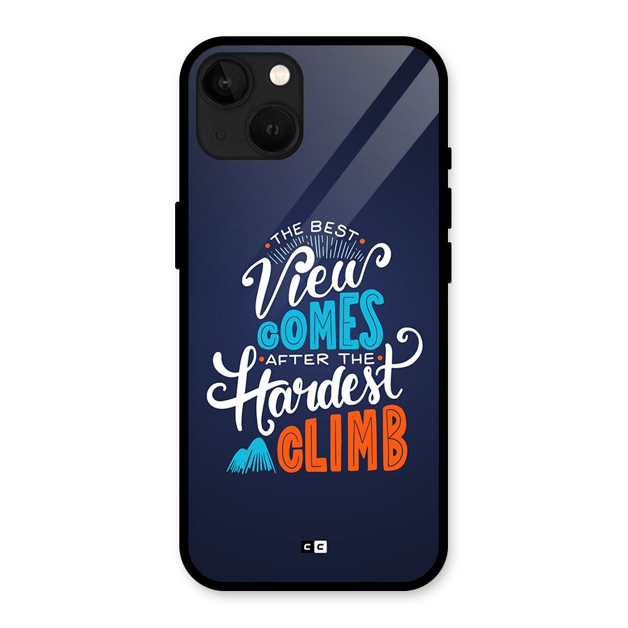 Hardest Climb Glass Back Case for iPhone 13