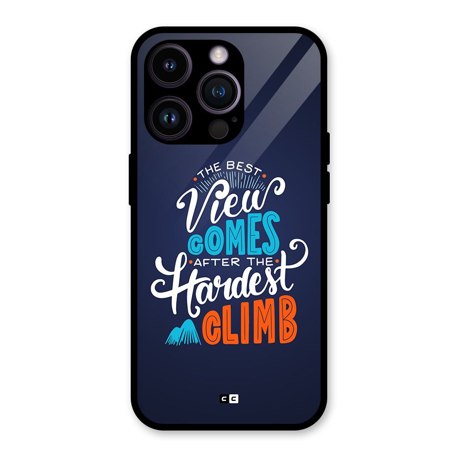 Hardest Climb Glass Back Case for iPhone 14 Pro