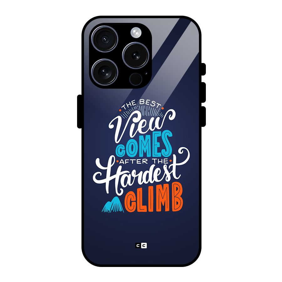 Hardest Climb Glass Back Case for iPhone 15 Pro