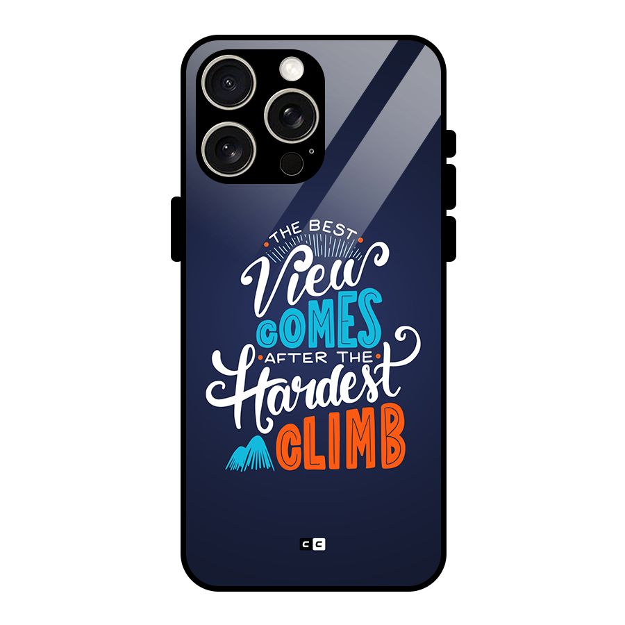 Hardest Climb Glass Back Case for iPhone 15 Pro Max