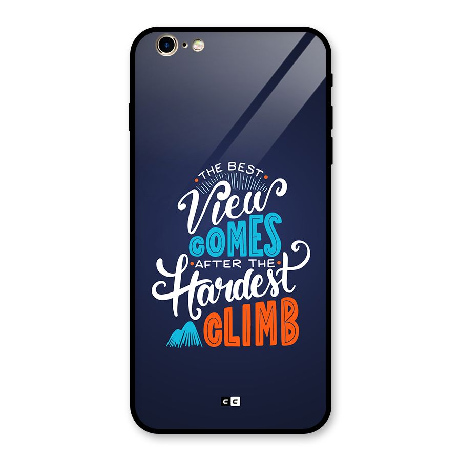 Hardest Climb Glass Back Case for iPhone 6 Plus 6S Plus