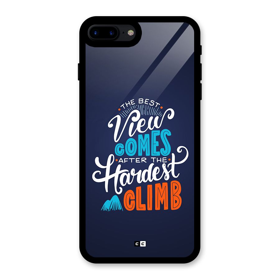Hardest Climb Glass Back Case for iPhone 8 Plus