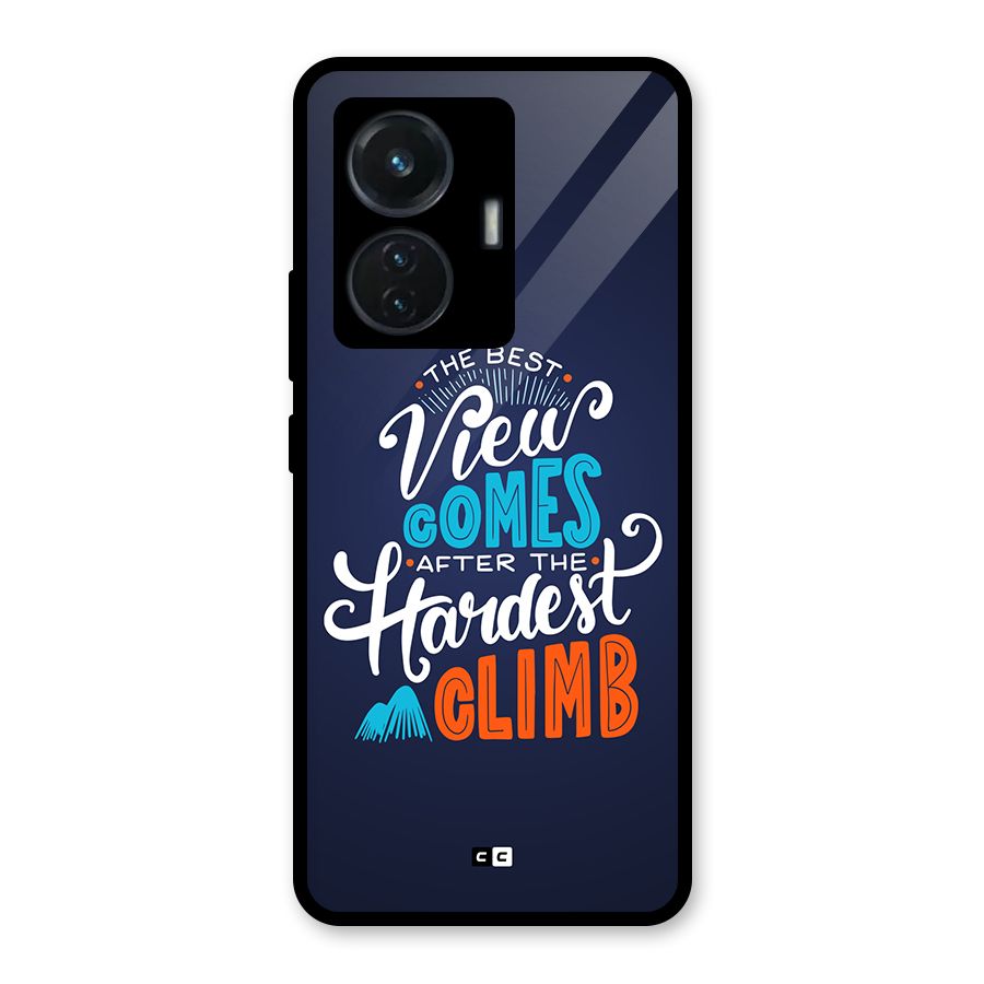 Hardest Climb Glass Back Case for iQOO Z6 44W