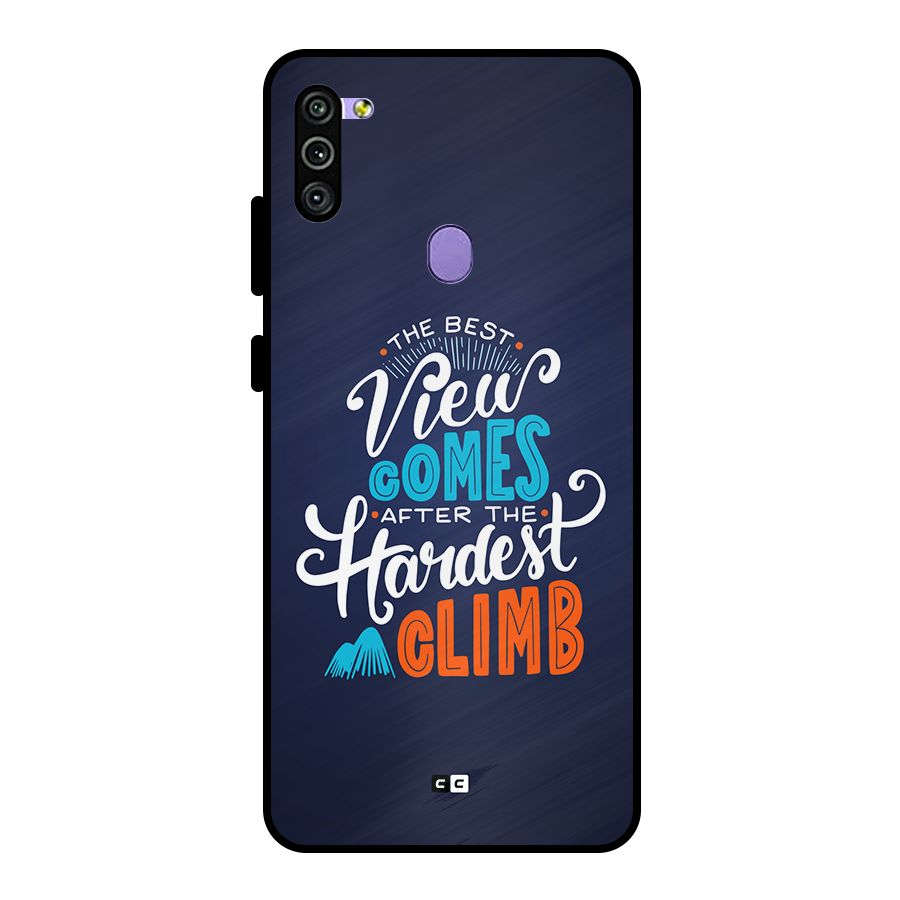 Hardest Climb Metal Back Case for Galaxy M11