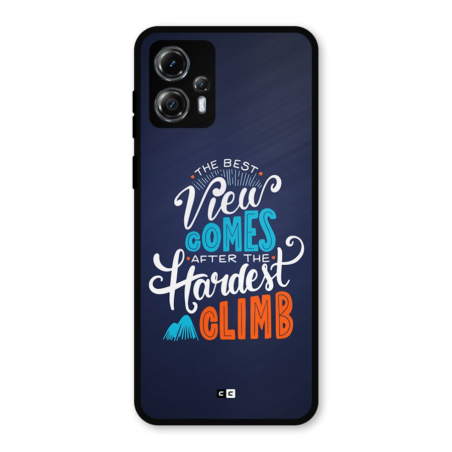 Hardest Climb Metal Back Case for Moto G13