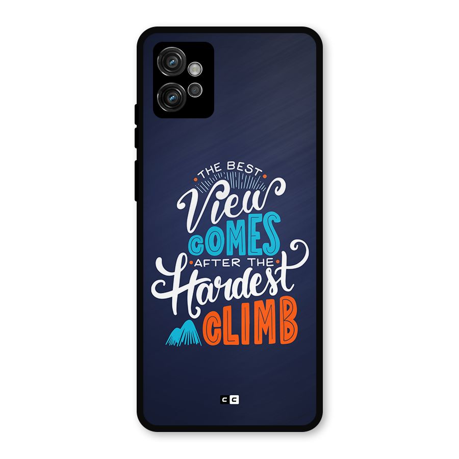 Hardest Climb Metal Back Case for Moto G32