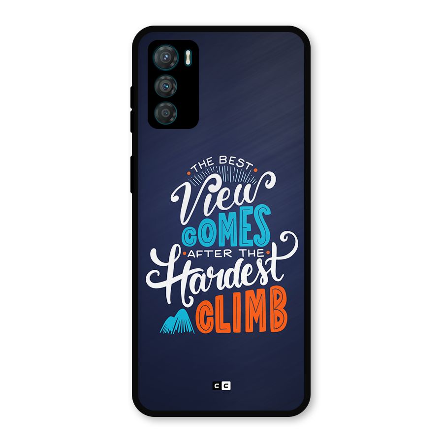 Hardest Climb Metal Back Case for Moto G42
