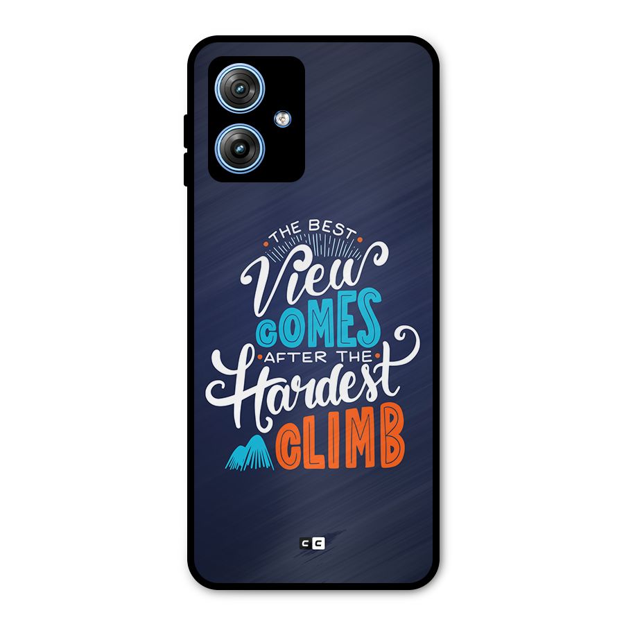 Hardest Climb Metal Back Case for Moto G54