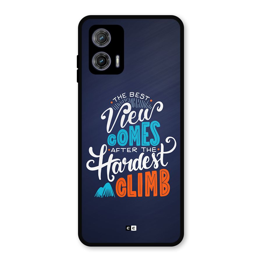 Hardest Climb Metal Back Case for Moto G73