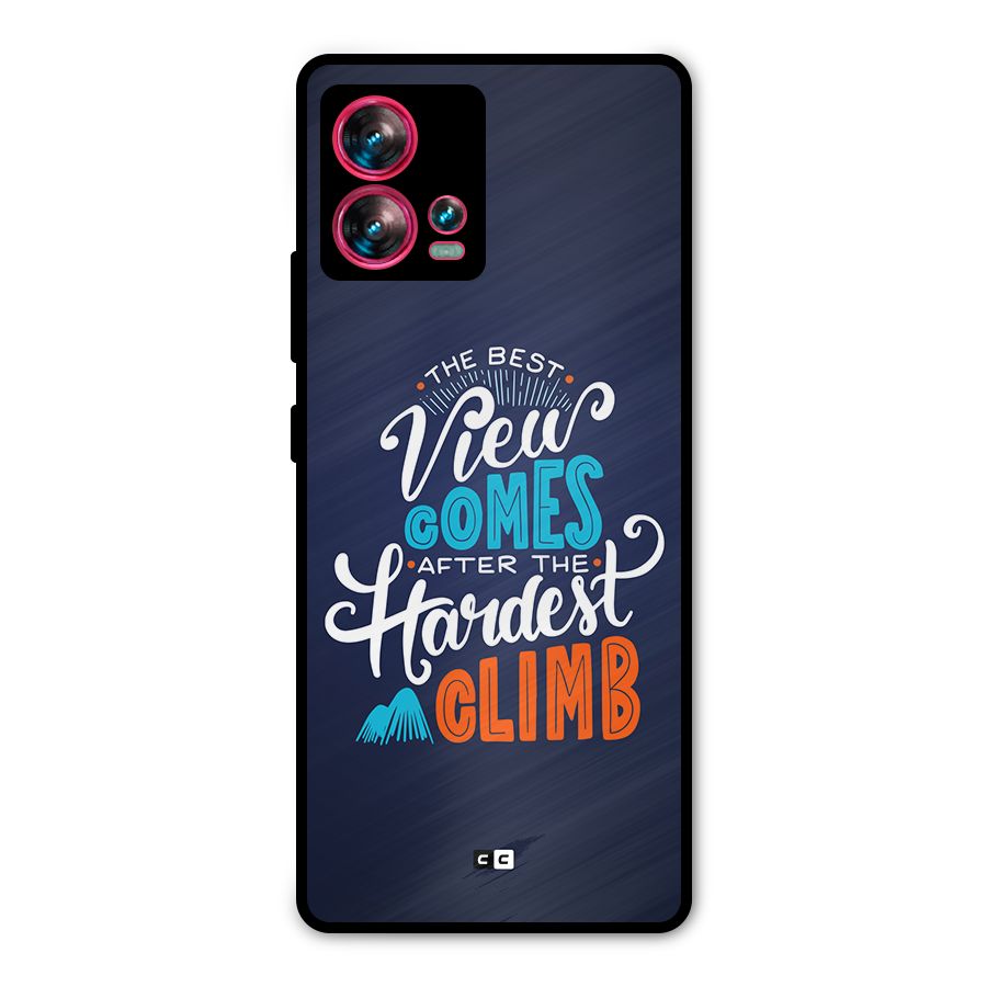 Hardest Climb Metal Back Case for Motorola Edge 30 Fusion