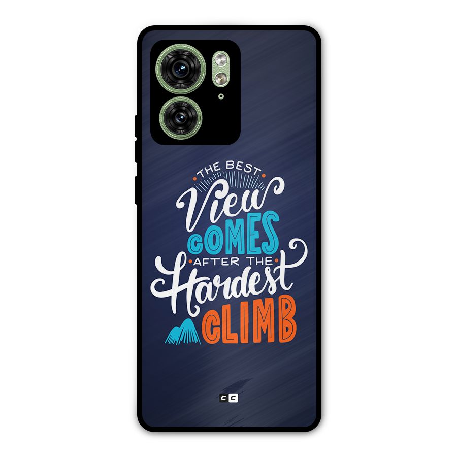 Hardest Climb Metal Back Case for Motorola Edge 40 5G