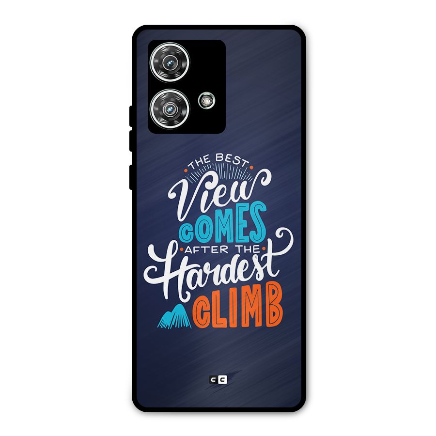 Hardest Climb Metal Back Case for Motorola Edge 40 Neo