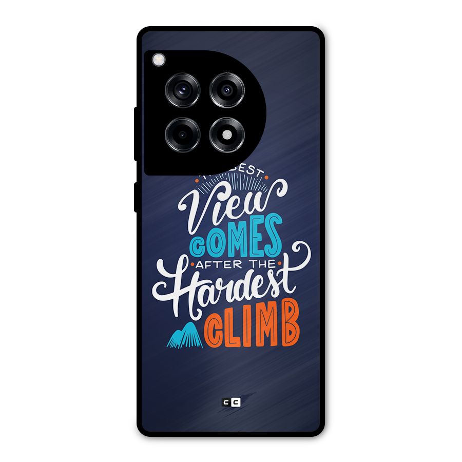 Hardest Climb Metal Back Case for OnePlus 12R