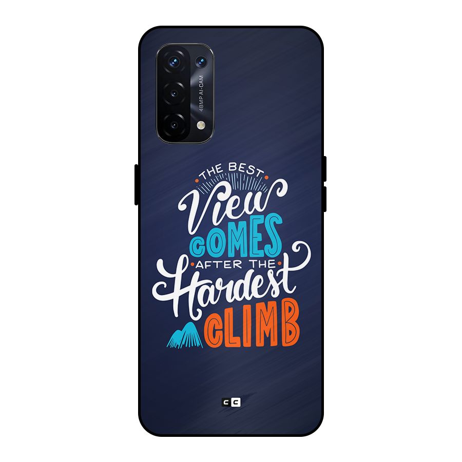 Hardest Climb Metal Back Case for Oppo A74 5G