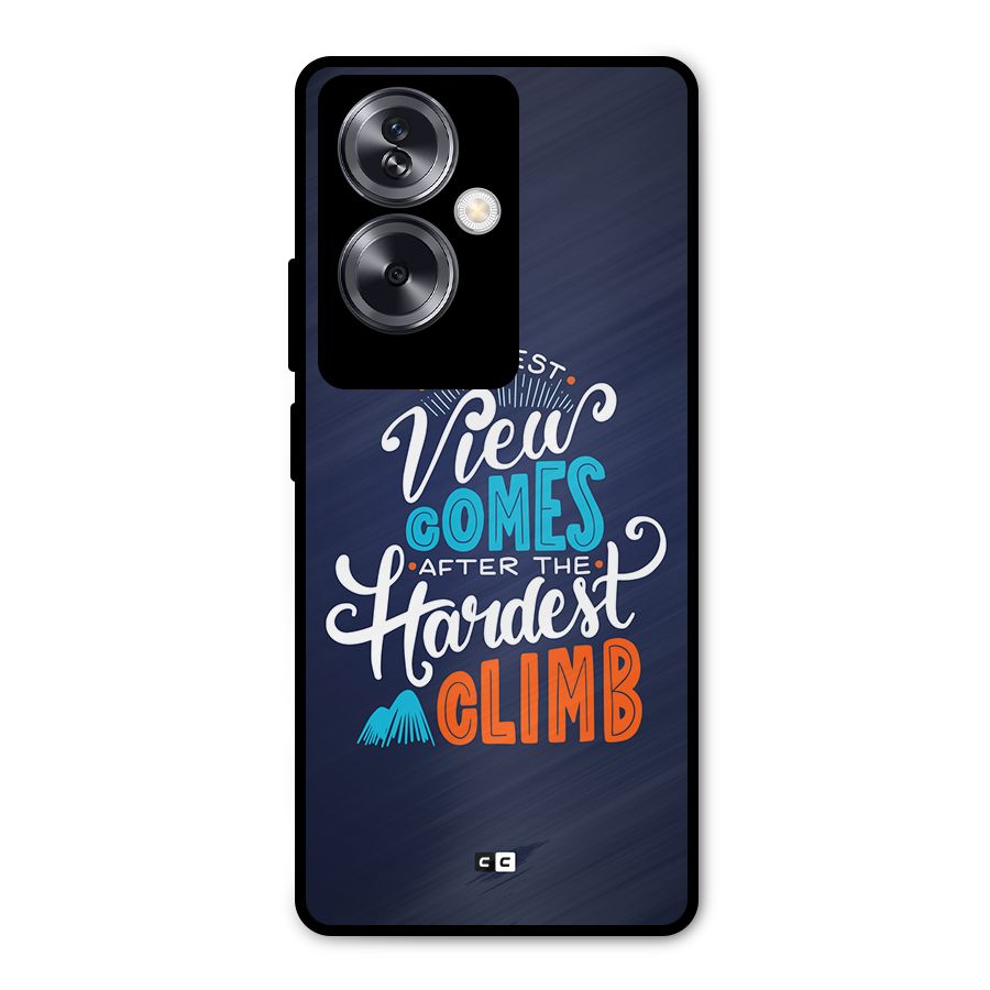 Hardest Climb Metal Back Case for Oppo A79 5G