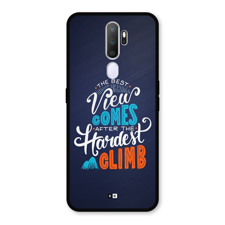Hardest Climb Metal Back Case for Oppo A9 (2020)