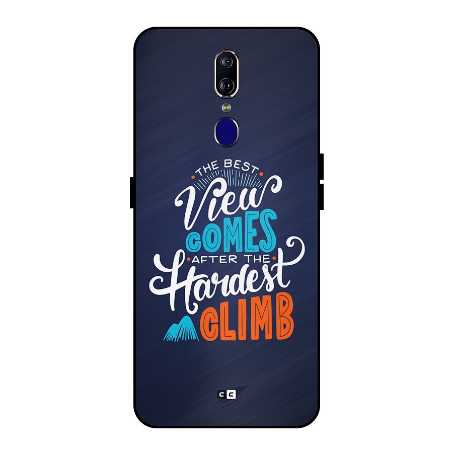 Hardest Climb Metal Back Case for Oppo F11