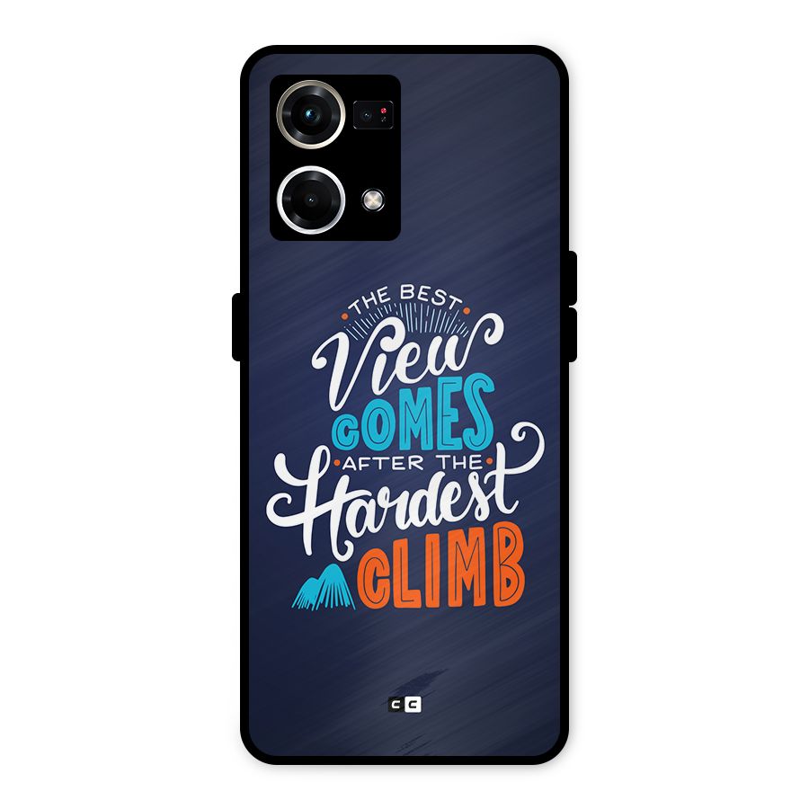 Hardest Climb Metal Back Case for Oppo F21 Pro 4G