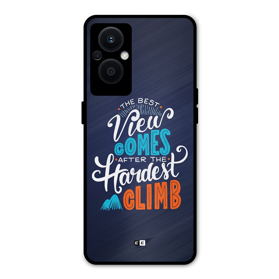 Hardest Climb Metal Back Case for Oppo F21 Pro 5G