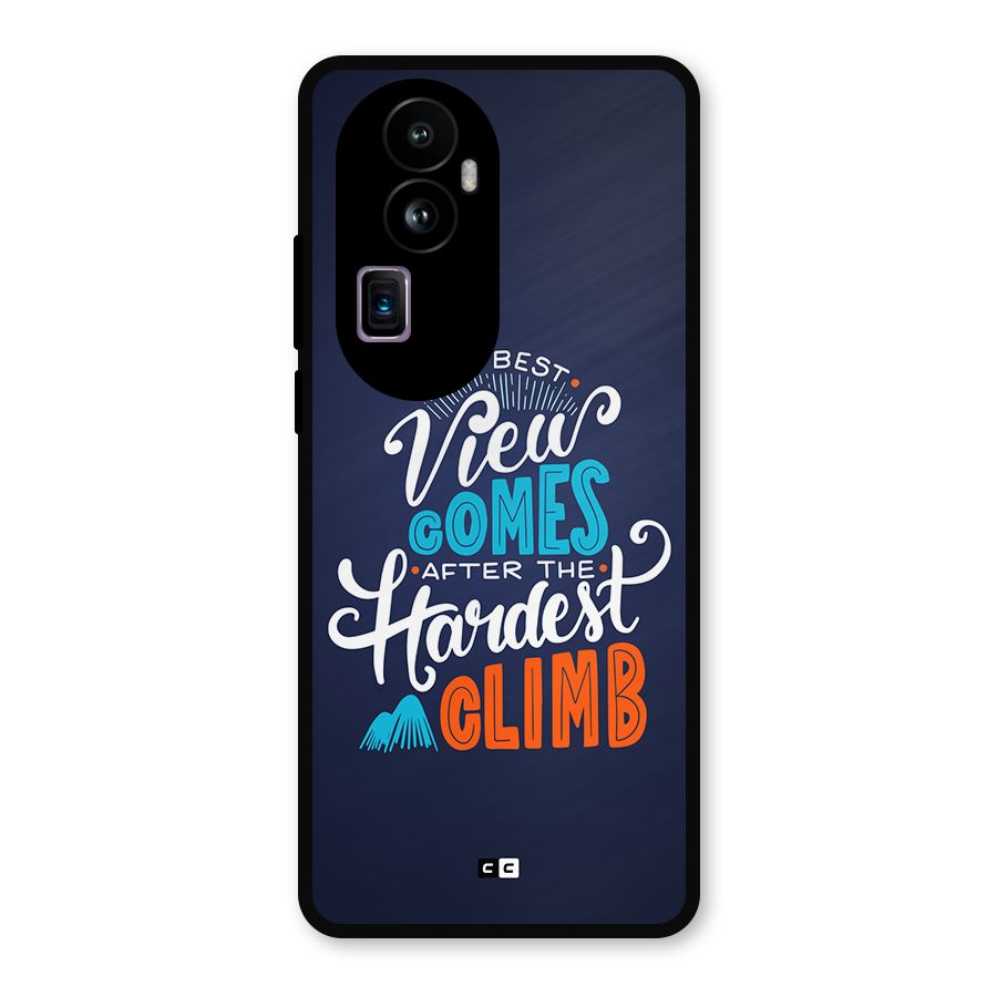 Hardest Climb Metal Back Case for Oppo Reno10 Pro Plus