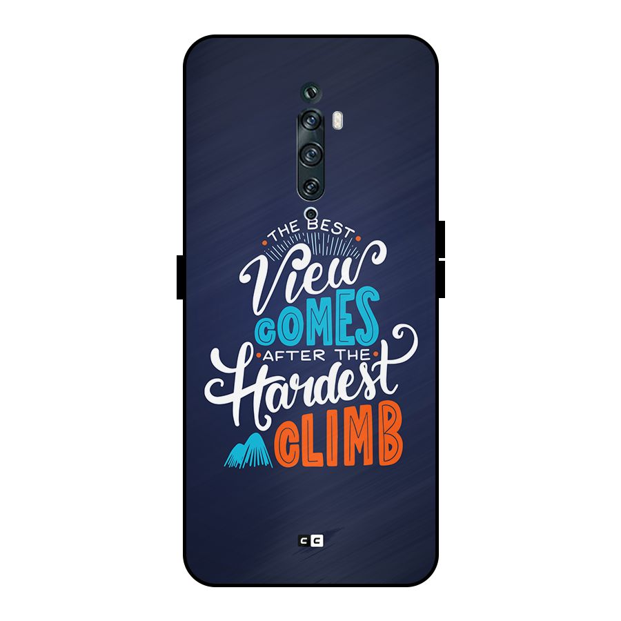 Hardest Climb Metal Back Case for Oppo Reno2 Z