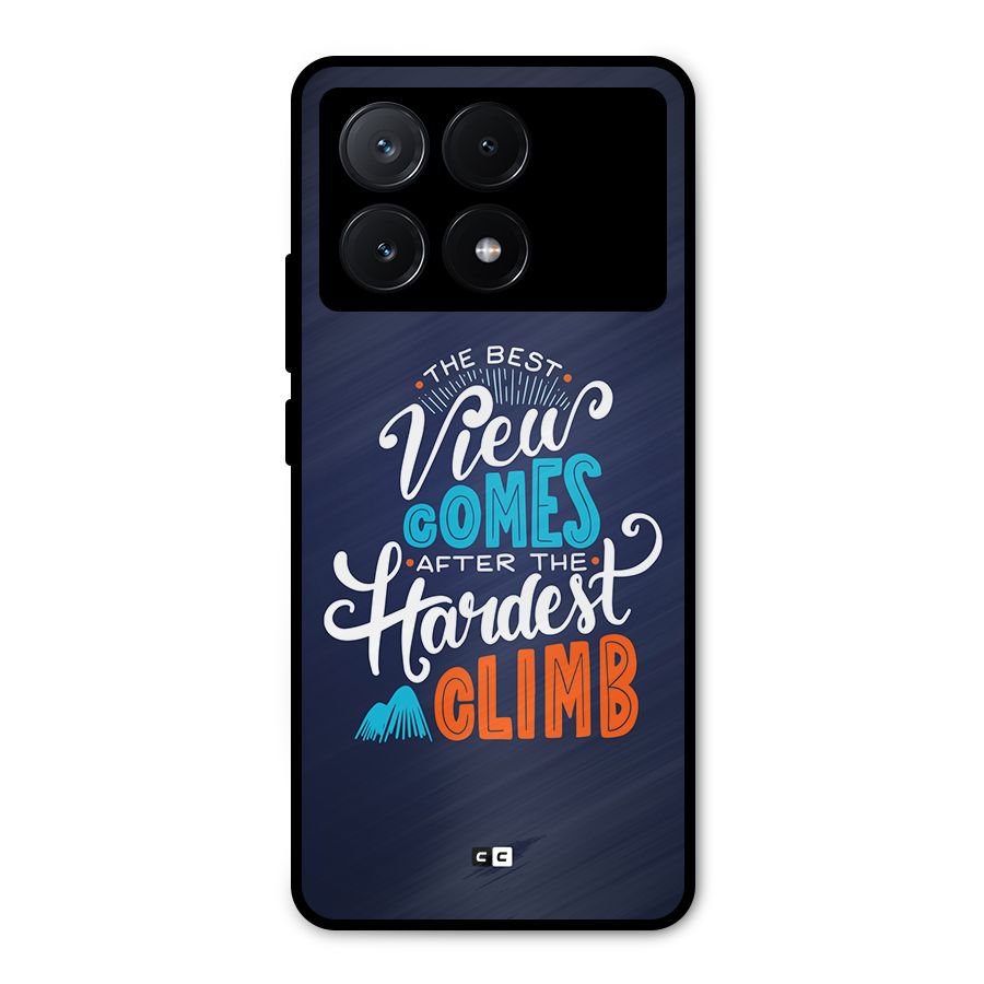 Hardest Climb Metal Back Case for Poco X6 Pro