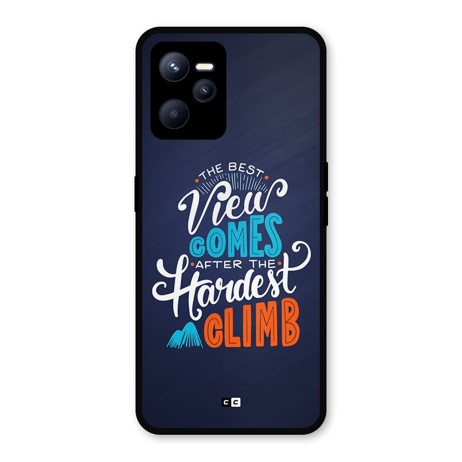 Hardest Climb Metal Back Case for Realme C35