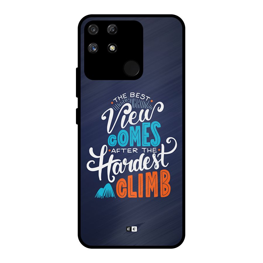 Hardest Climb Metal Back Case for Realme Narzo 50A