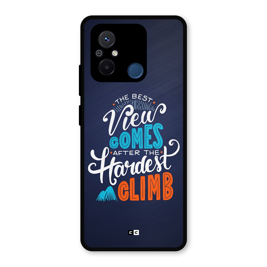 Hardest Climb Metal Back Case for Redmi 12C