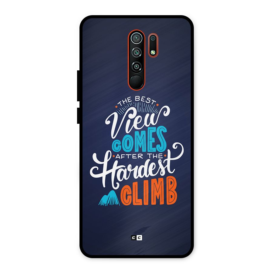 Hardest Climb Metal Back Case for Redmi 9 Prime