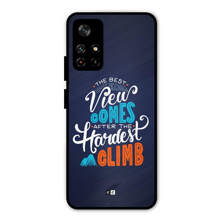Hardest Climb Metal Back Case for Redmi Note 11T 5G