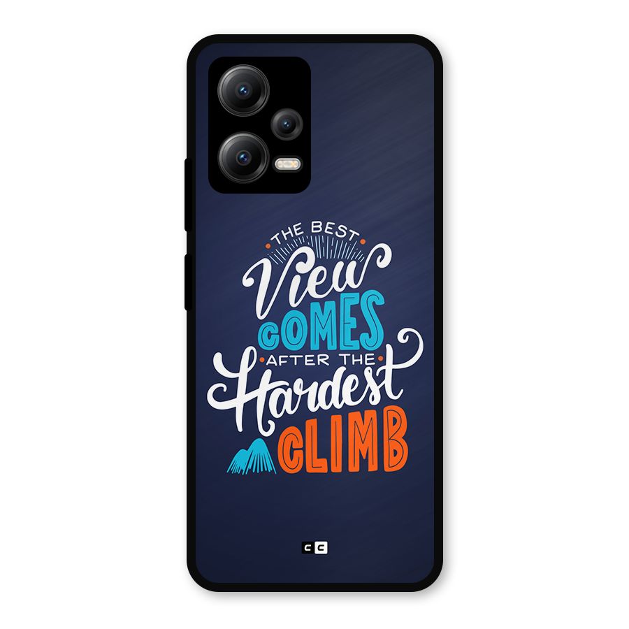 Hardest Climb Metal Back Case for Redmi Note 12 5G
