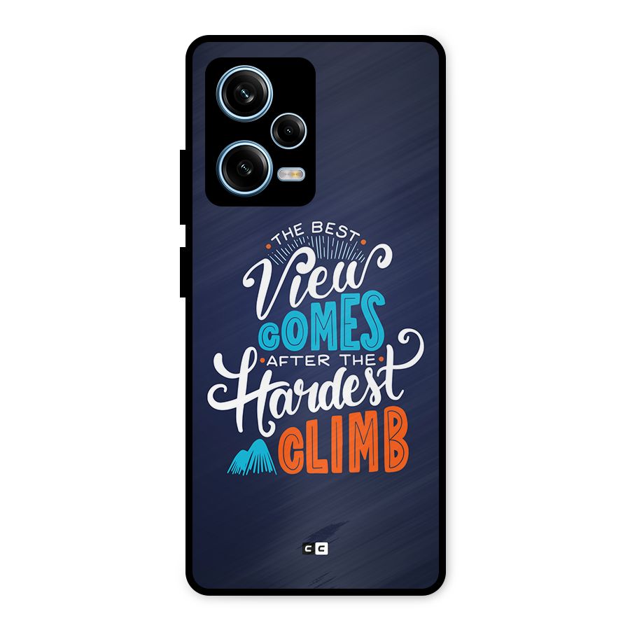 Hardest Climb Metal Back Case for Redmi Note 12 Pro