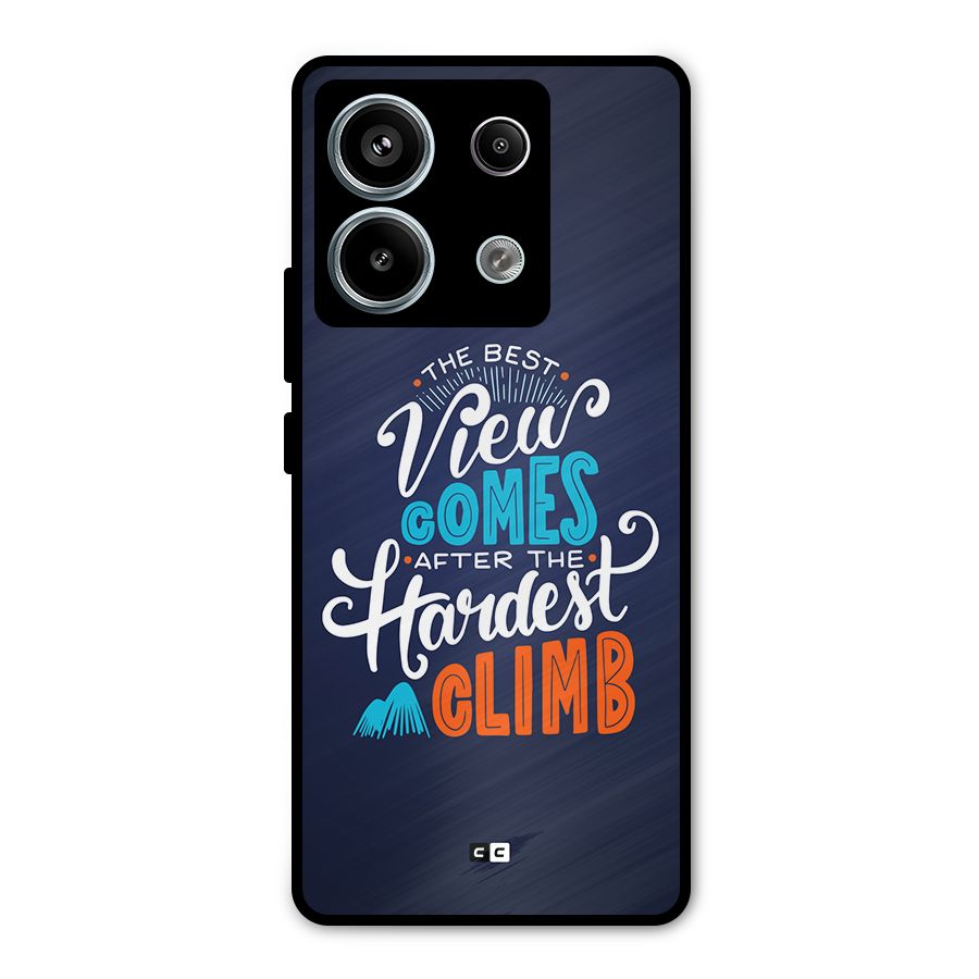 Hardest Climb Metal Back Case for Redmi Note 13 Pro 5G