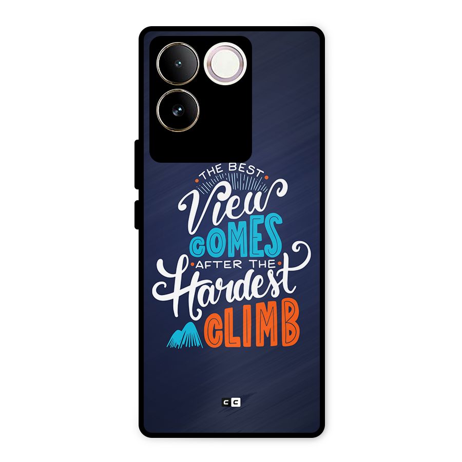 Hardest Climb Metal Back Case for Vivo T2 Pro