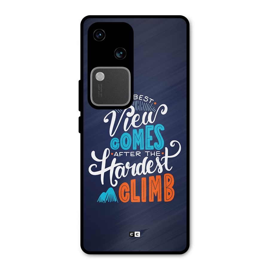 Hardest Climb Metal Back Case for Vivo V30 Pro