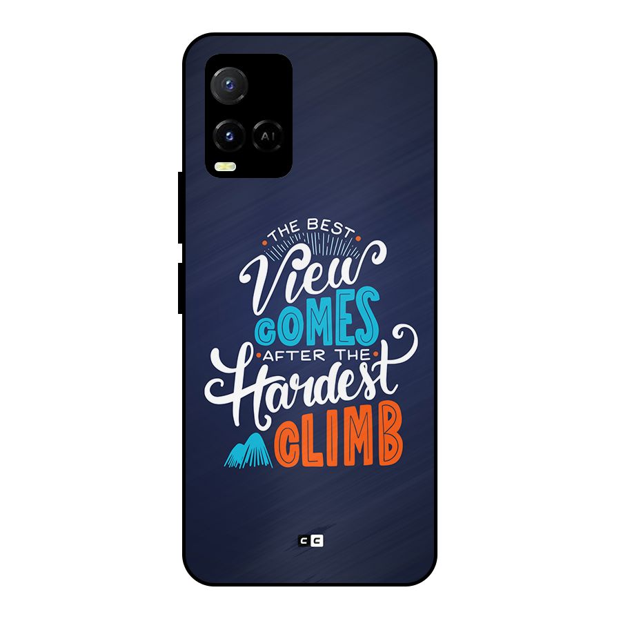 Hardest Climb Metal Back Case for Vivo Y21G