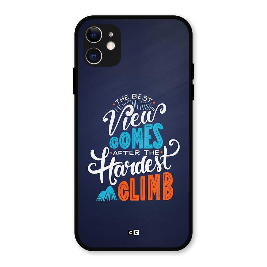 Hardest Climb Metal Back Case for iPhone 11