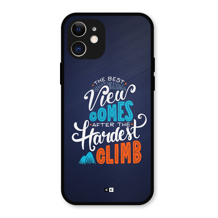 Hardest Climb Metal Back Case for iPhone 12