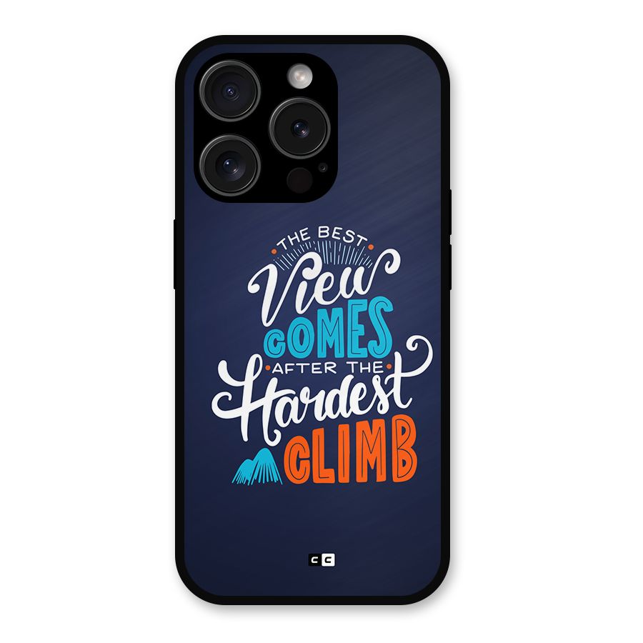 Hardest Climb Metal Back Case for iPhone 15 Pro