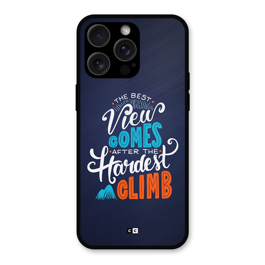 Hardest Climb Metal Back Case for iPhone 15 Pro Max